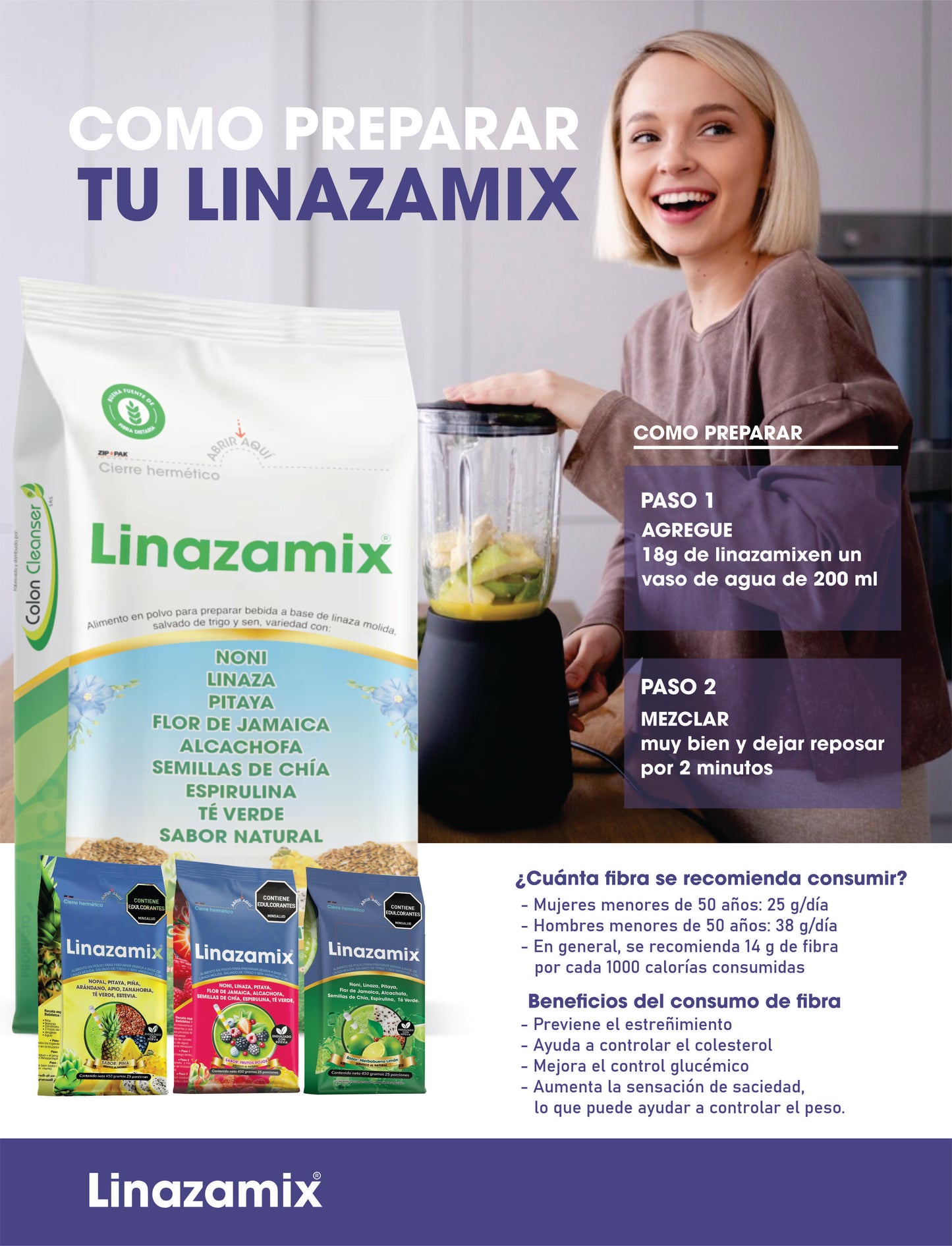 DandiKombo X4 LINAZAMIX 450GR (Escoge 4 paquetes entre 5 sabores)
